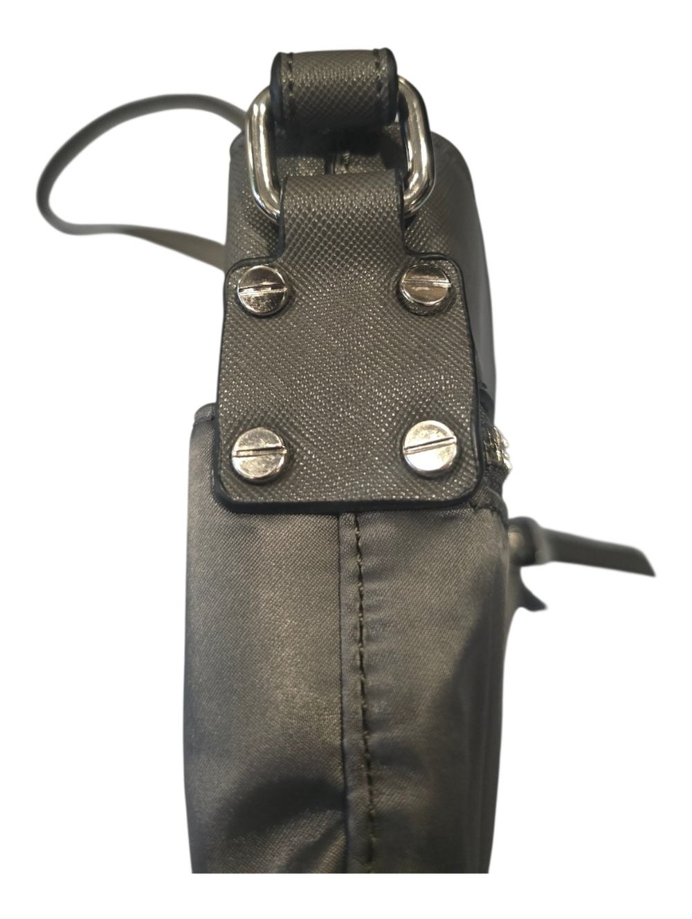 Simply Noelle Compact Gray Crossbody Bag Everyday Style Nylon Body - Picture 11 of 12